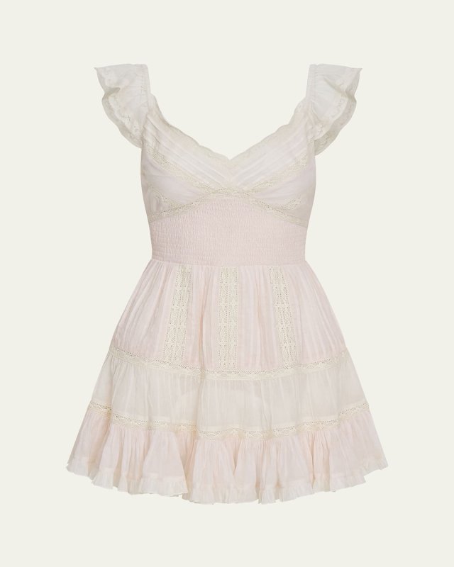 Presline Embroidered Mini Dress